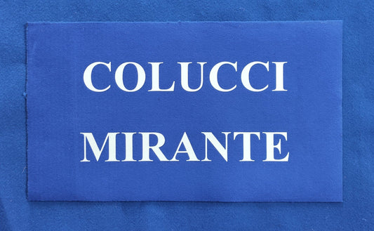 Tappeto in feltro Con 2 cognomi - Vanità Zerbini