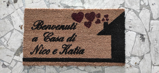 Zerbino di cocco Modello "Mezza casetta" - Vanità Zerbini