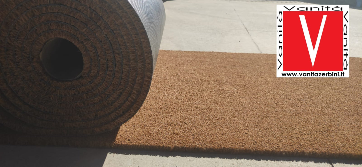 Zerbino in cocco naturale "Modello Famiglia unita" con 3 nomi - Vanità Zerbini