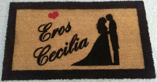 Zerbino in cocco naturale "Modello sposi" - Vanità Zerbini