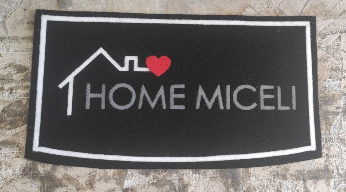 Zerbino in sintetico lavabile con bordo e curva - Vanità Zerbini