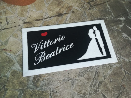 Zerbino in sintetico lavabile Modello Sposi - Vanità Zerbini