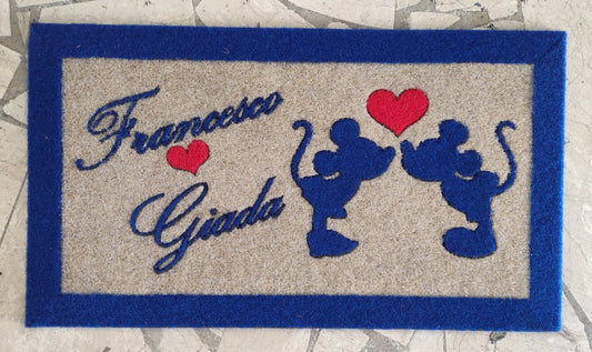 Zerbino in sintetico lavabile Modello Topolini - Vanità Zerbini